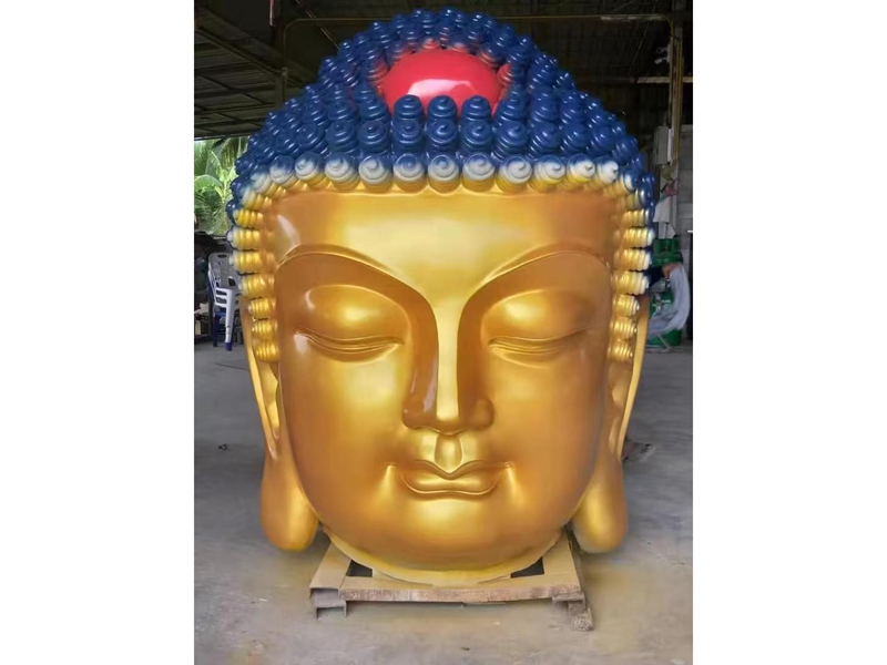 พระเศียรพุทธปิดทอง